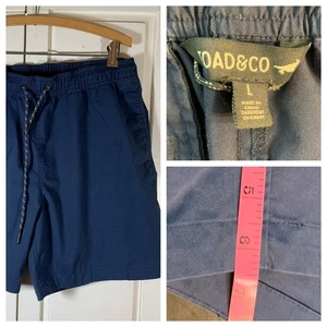 Toad & Co Herren Boundless Pull On Shorts Navy Blau Gummibund Größe L - Bild 1 von 11