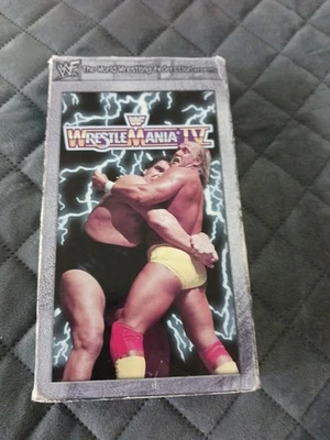 WWE WrestleMania IV 4 VHS 1998 Release Hogan, Andre the Giant  WWF, Tested  - Imagem 1 de 4