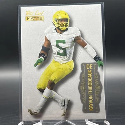 2022 Wild Card MATTE - Kayvon Thibodeaux #MB-69 White (RC) - Image 1 of 2