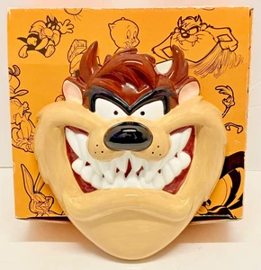 1994 APPLAUSE LOONEY TUNES TASMANIAN DEVIL TAZ CERAMIC WALL MASK 8 1/2" X 7 1/2" - Picture 1 of 6