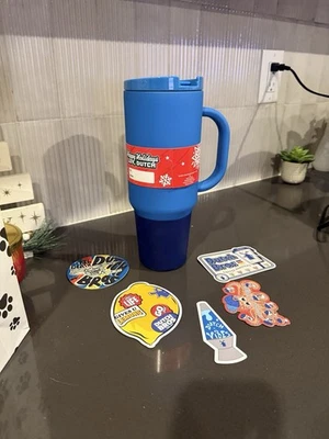 Dutch Bros 2025 Limited Rock The Holdays 40 oz Tumbler NEW With 5 Stickers