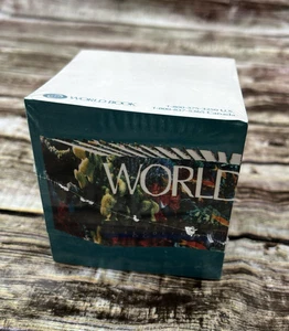 Note Paper Cube 3" x 3" With World Book Encyclopedia Logo Glue On One Side - Picture 1 of 3