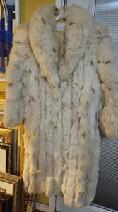 Christina Benet Fox Fur Coat Finland Origin Bemberg Lining Size M - Picture 1 of 15