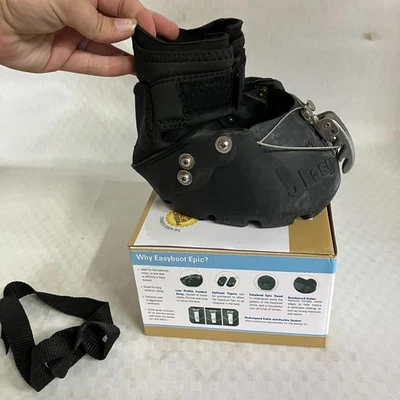 Bota Easyboot Epic Horse Hoof Talla 2 Trail Endurance Riding Ajuste Duradero y Seguro Foto 1 de 4
