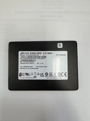 960GB Micron 5300 PRO drive 2.5" SSD MTFDDAK960TDS SATA 6Gbps SDD drive - Image 1 of 3
