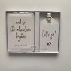 Miss To Mrs Newlywed Passport Cover Luggage Tag New white adventure begins New