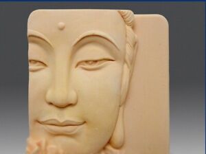 Buddha Face Silicone Mold Closeup Lotus Food Grade Mould Candle Decoration Tools
