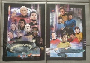 Star Trek 2 A3 Poster Die Original Serie, The Next Generation Uss Enterprise - Bild 1 von 1