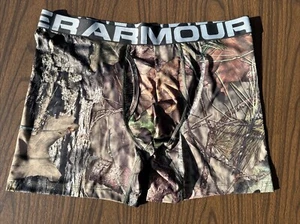 Under Armour Mens Large Tech HEATGEAR 6-inch Boxerjock  Camo / Outdoor Print NEW - Picture 1 of 6