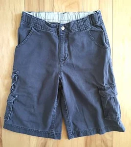 EUC BOY GYMBOREE JUNGLE PRESERVE GRAY CANVAS CARGO SHORTS 7 - Picture 1 of 4