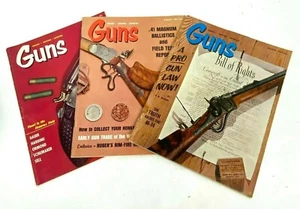 Lot 3 1964 Guns Magazines Hunting Shooting Adventure March April Aug Vintage - Picture 1 of 12