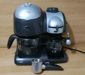 Morphy Richards Combinación Cafetera Negro y Gris Cappuccino y Espresso - Imagen 1 de 5