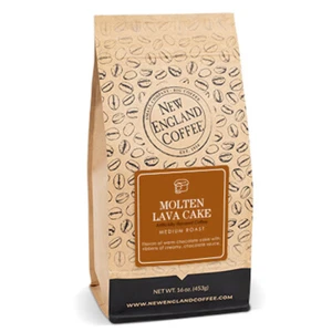 NUEVA INGLATERRA CAFÉ LAVA FUNDIDA PASTEL GRANO ENTERO CAFÉ 16 OZ - Imagen 1 de 1
