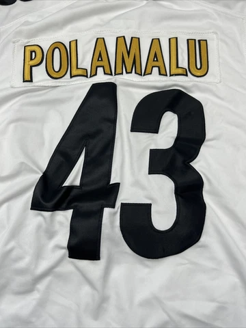 Troy Polamalu Pittsburg Steelers 43 Nike On Field Jersey Mens L  Embroidered NFL Cover
