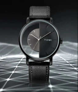 Simple  Watch For  Men Top Brand Fashion Half Unisex Quartz Wristwatches Ladies - Picture 1 of 11