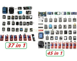 45 in 1/37 in 1 Sensor Module Starter Kit Set For Arduino Raspberry Pi Education - Picture 1 of 9
