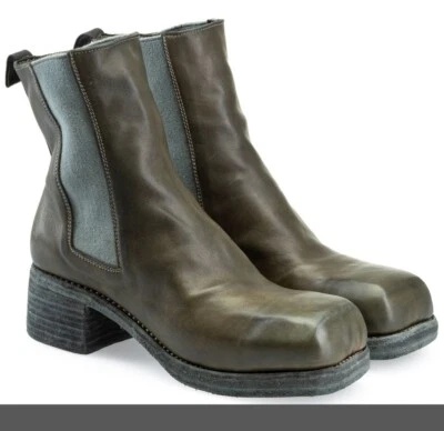 Guidi 9086E Mujer Cuero Chelsea Botines Verde Talla 36 / EE. UU. 6 - Italia Foto 1 de 4