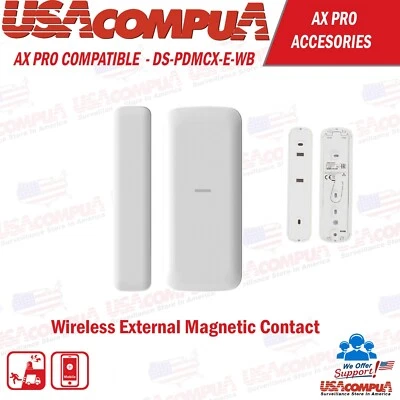 HIKVISION Hik OEM DS-PDMCS-EG2-WB (AX PRO) Slim Wireless Magnetic Contact
