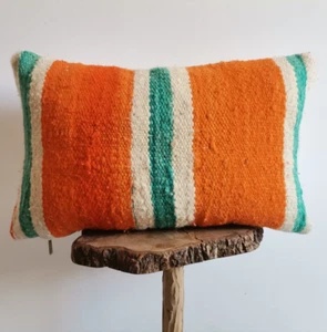 Moroccan Handmade Kilim Pillow Cushion Cover Throw Pillow Case Sofa boho - Picture 1 of 5