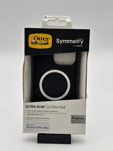 OtterBox Symmetry Series MagSafe Case for iPhone 15 Pro Max - BLK (New Open Box) - Zdjęcie 1 z 4