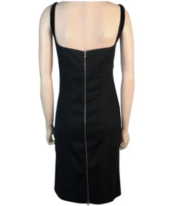SEXY NARCISO RODRIGUEZ SCHWARZ COCKTAILKLEID, ÄRMELLOS, STRETCH, REISSVERSCHLUSS, EU 44 - Bild 1 von 10