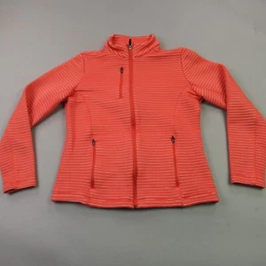 Peter Millar Jacket Girls Medium Long Sleeve Full Zip Pockets Outdoors Orange - Picture 1 of 11