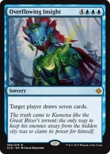 MTG - OVERFLOWING INSIGHT - Ixalan (M) - Picture 1 of 1