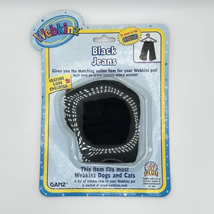 🖤 New Webkinz Black Jeans - Unused Code, Pet & Smoke-Free Home 🖤 - Picture 1 of 1