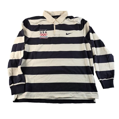 Team USA Shirt Mens XXLarge Navy White Rugby Vancouver 2010 Olympics Nike Winter - Image 1 of 4