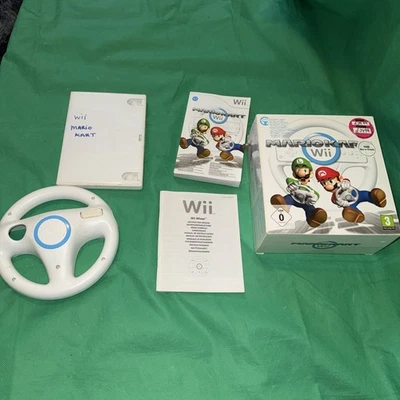 Mario Kart Wii (Nintendo Wii, 2008) With Manual + 1 Wheel - Image 1 of 4