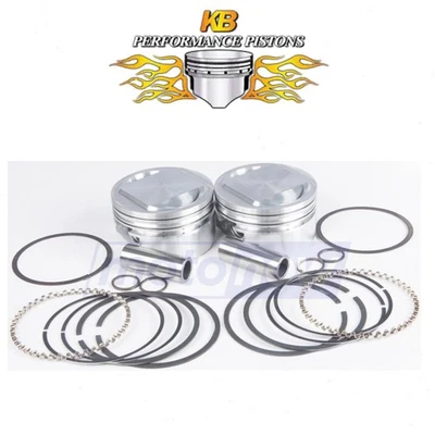 KB Cast Piston Set for 1999-2006 Harley Davidson FLHT Electra Glide rd Foto 1 de 4