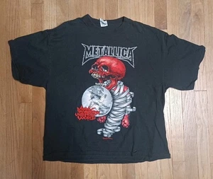 Camiseta Negra De Colección 2004 Metallica Madly In Anger Gira de Conciertos Heavy Metal Talla XL - Imagen 1 de 3