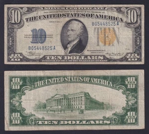 United States 10 Dollars 1934 To Occupation North Africa/Sicily P 415Y BB / VF - Picture 1 of 2