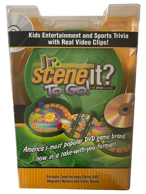 Jr. Scene It To Go Game Sports Edition Kids Trivia Questions & Clips, Travel Ed - Image 1 of 2