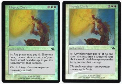 Rhystic Circle x2 2x 2000 Prophecy White Common Enchantment FOIL MTG NM AZ1 - Image 1 of 2