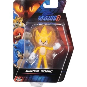 Sonic The Hedgehog 3 Movie Super Sonic Wave 2 Figure Toy Jakks 5” - Picture 1 of 6