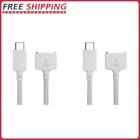 Type-C Male To Magnetic 3 Fast Charging Cable for MacBook Air/Pro (White)