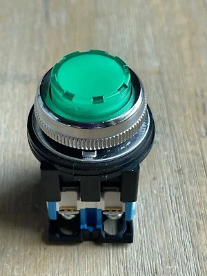 PULSADOR FUJI ELÉCTRICO AR30E0L VERDE ILUMINADO Foto 1 de 4