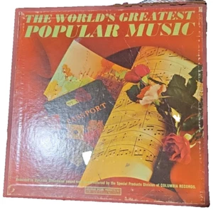 Vintage "The World's Greatest Popular Music" 10-Record Set On Vinyl - Picture 1 of 1