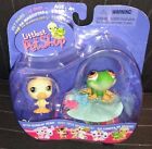 Hasbro Littlest Pet Shop Pet Pairs Duckling and Frog - Very Rare and Collectible