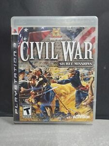 History Civil War Secret Missions (Sony PlayStation 3, 2008) Complete, Good 