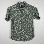 RVCA Slim Fit Rayon Floral Casual Button Down Party Shirt Men's Small S