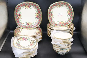 Lenox Holiday Tartan - Tazón de pasta 8", plato de almuerzo cuadrado con acento, platillo, arco - Imagen 1 de 20