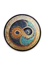 Infinity Themed Round Stained Glass Home Decor Glass Painting