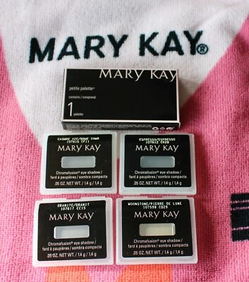 Lot of 4 Mary Kay Mineral Eyeshadow .05 oz. NIB FREE PETITE PALETTE - Image 1 of 2