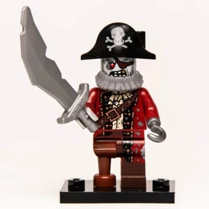 New LEGO Monsters CMF Series 14 Minifigure - Zombie Pirate (col14-2) 71010 (blk - Picture 1 of 6
