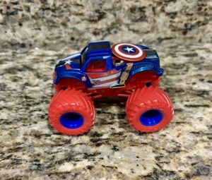 2024 Spin Master Monster Jam Marvel Super Heroes Captain America Truck New 1:64 - Picture 1 of 5