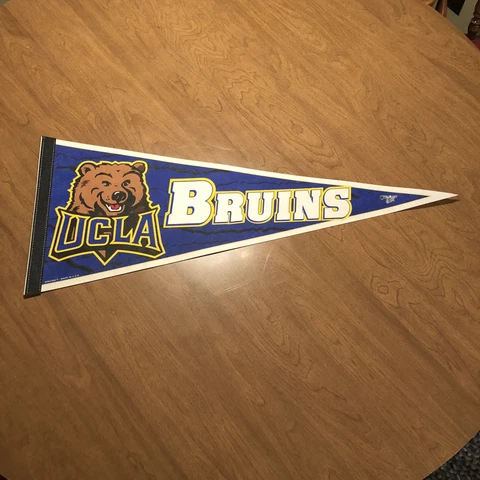 Throwback UCLA Bruins Joe Bruin mascot BEAR Pennant Vintage 90S 80S WINCRAFT Cover