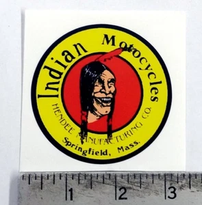 Vintage Indian sticker decal 3" diameter - Bild 1 von 1