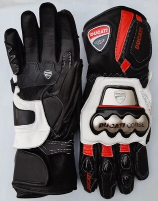 Guantes de cuero para carreras de moto Ducati C6 Foto 1 de 2